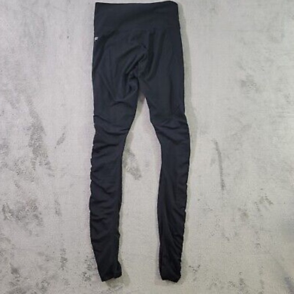 Purelux Fabletics XL Black Drawstring Ruched Leggings - Picture 4 of 4